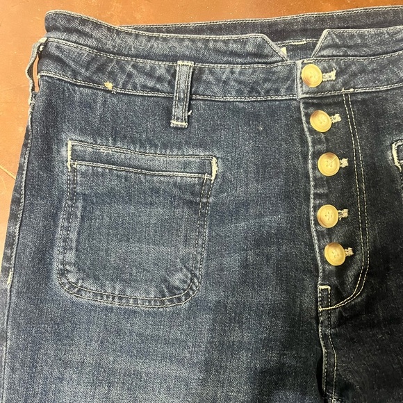 Anthropologie Pilcro High-Rise Slim Utility Jeans size 29 denim dark - Picture 4 of 7